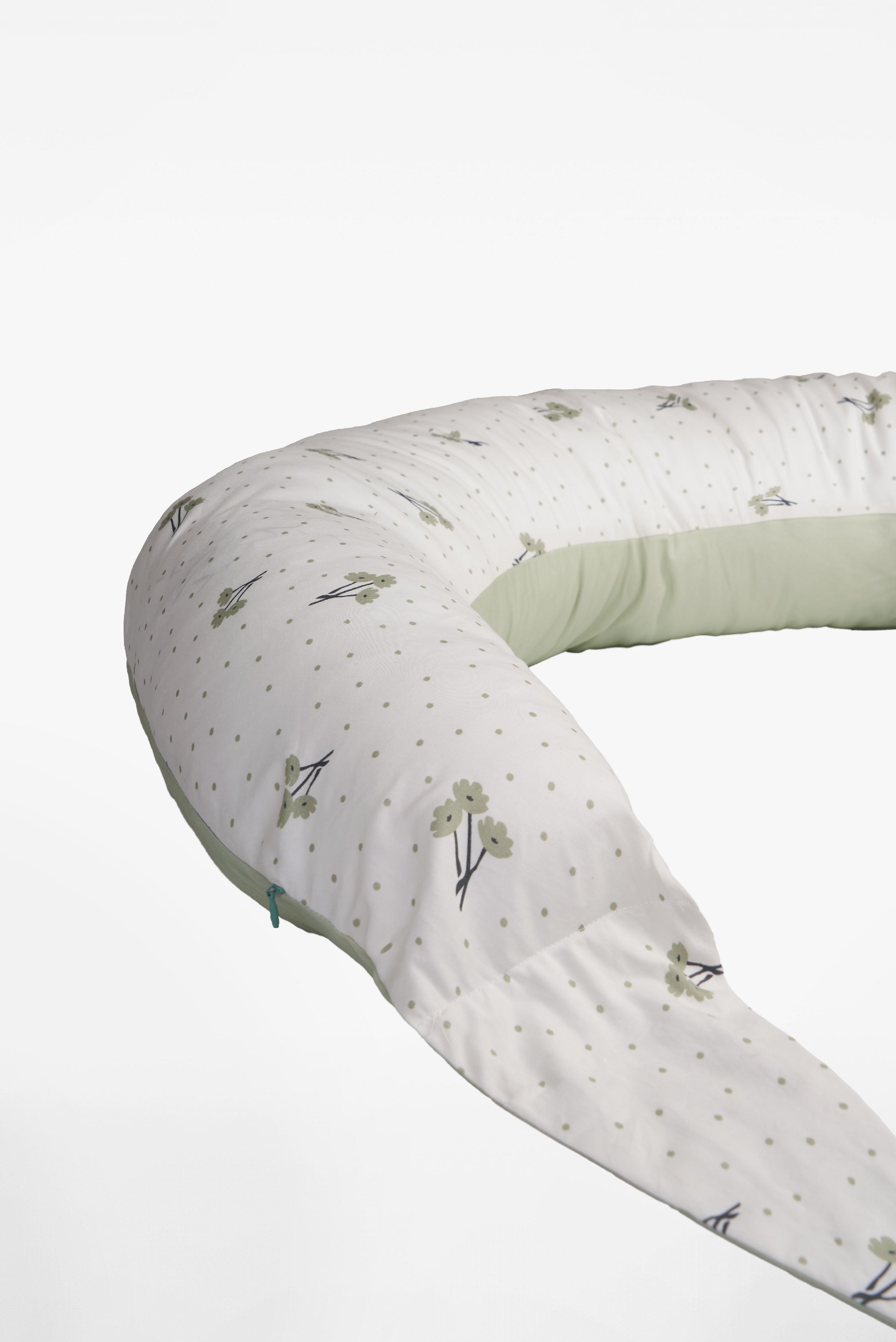 HUGS PLUS Pregnancy and Breastfeeding Pillow - Blossom Green