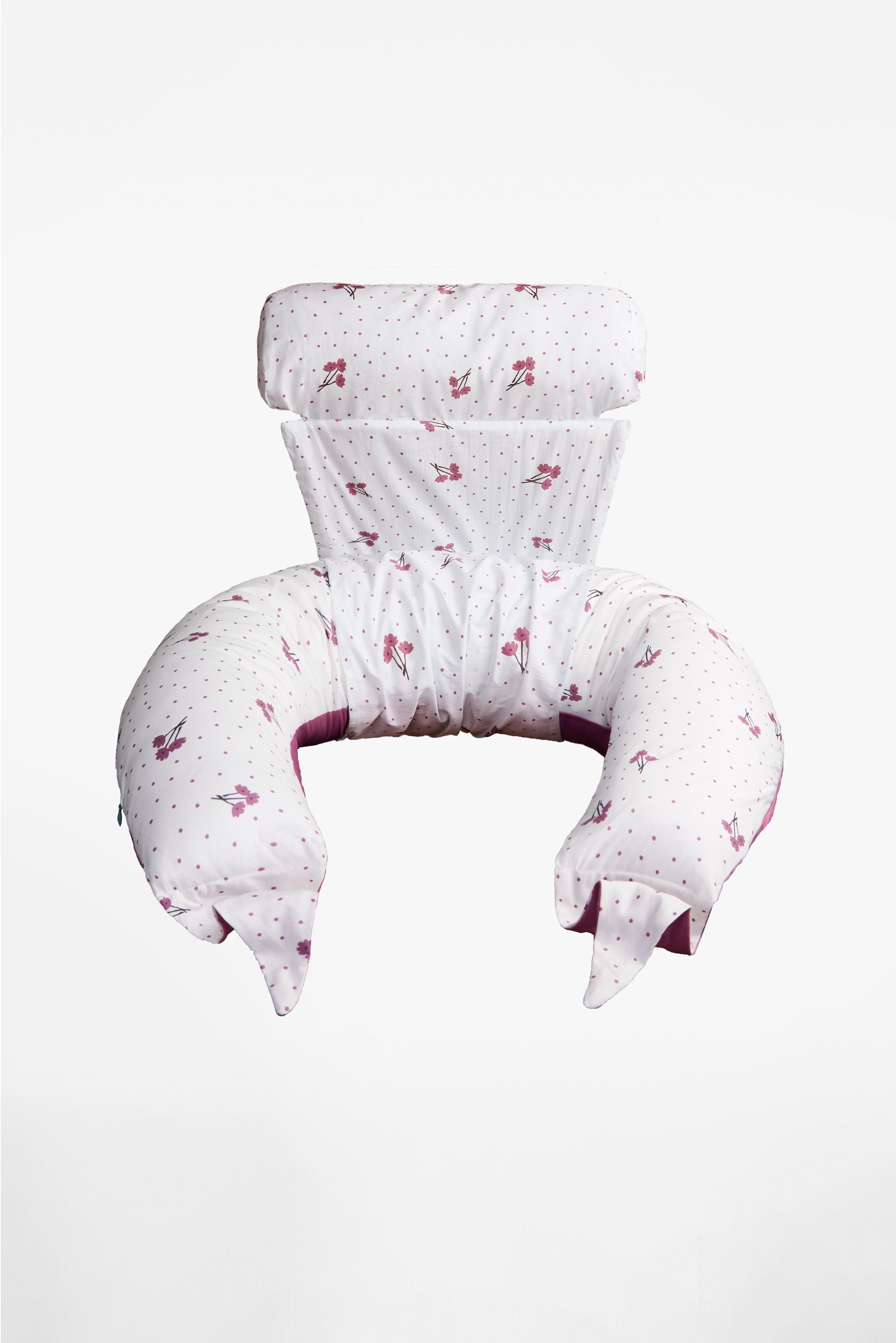 HUGS PLUS Pregnancy and Breastfeeding Pillow - Blossom Purple