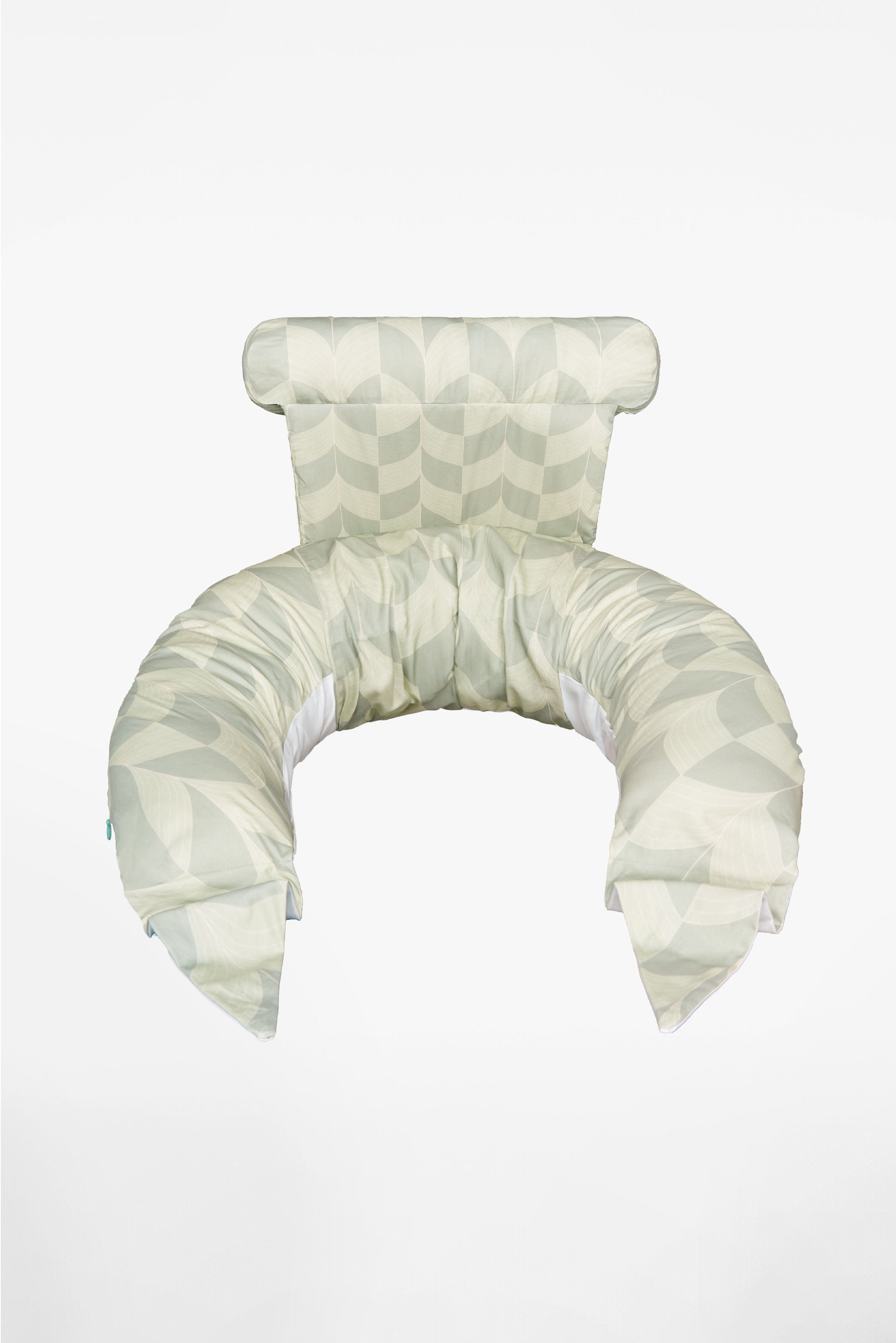 HUGS PLUS Pregnancy and Breastfeeding Pillow - Fan Green
