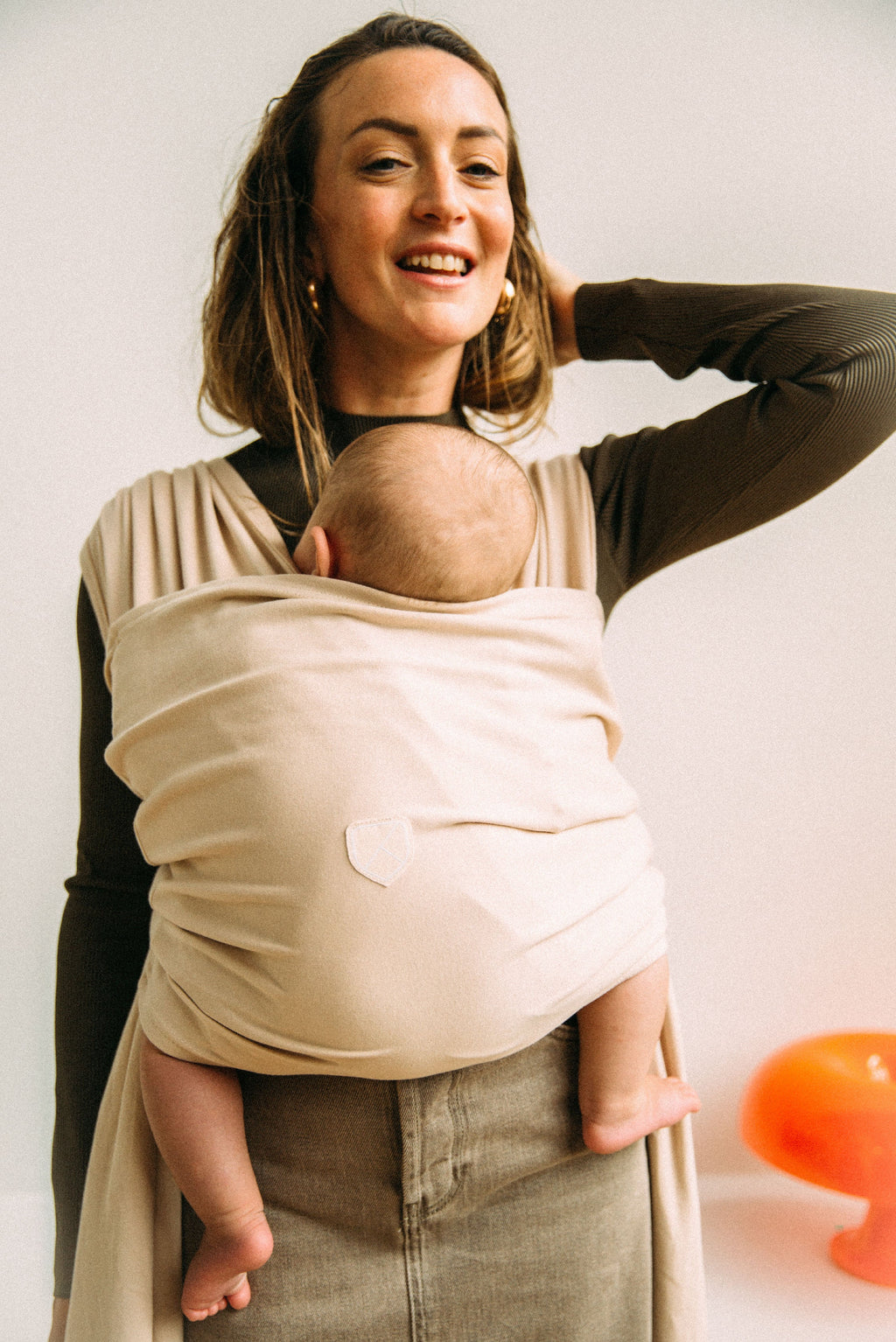CUDDLE BAND 2 Newborn Baby Wrap - Beige
