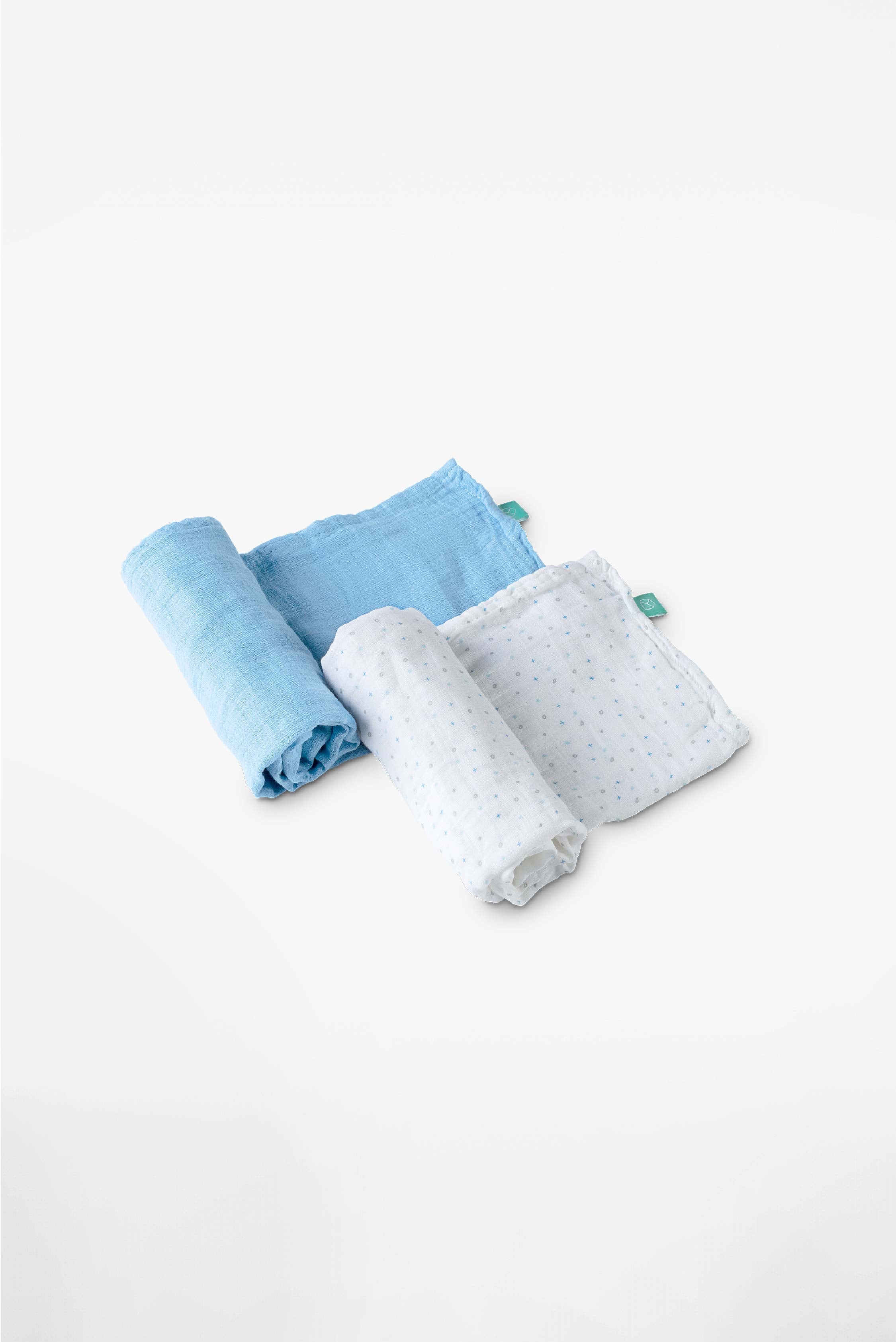 SOFT TOUCH 47x47 Newborn muslin cloths - Blue